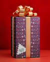 X-mas Present Box with Big Gold Bow Mockup