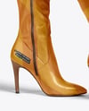 Pair of Over-The-Knee Boots on Women's Legs Mockup