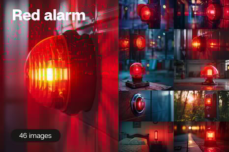 Red alarm - Stock Photos