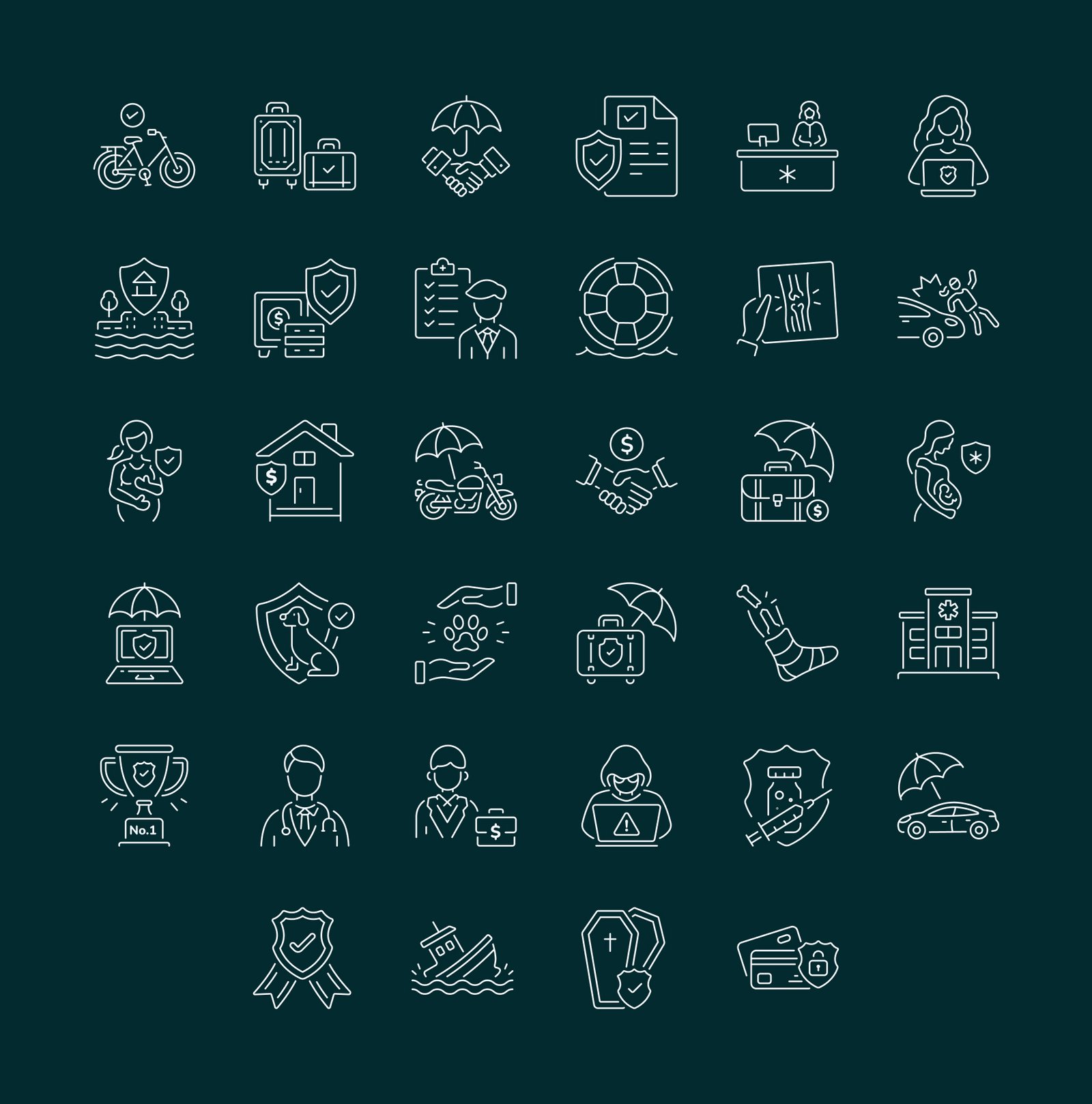 Insurance Icon Set