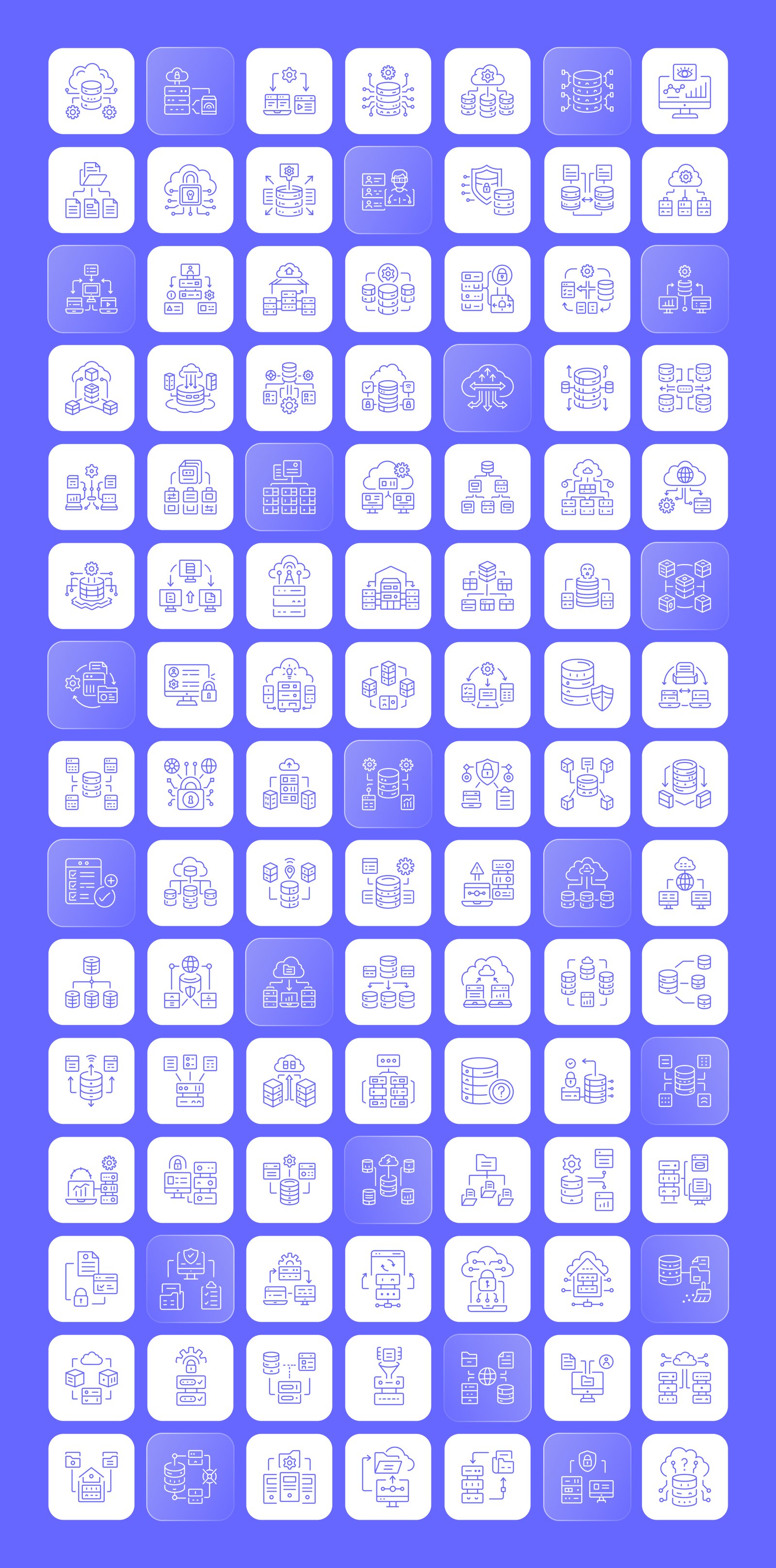 Database Icons Set