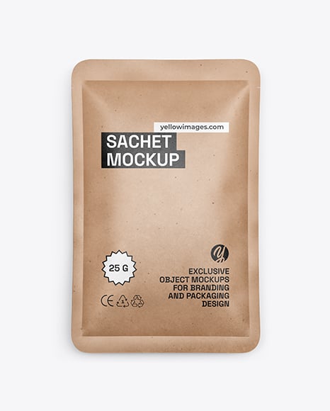 Kraft Sachet Mockup - Hotel+Mockups