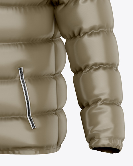 Glossy Down Jacket Mockup