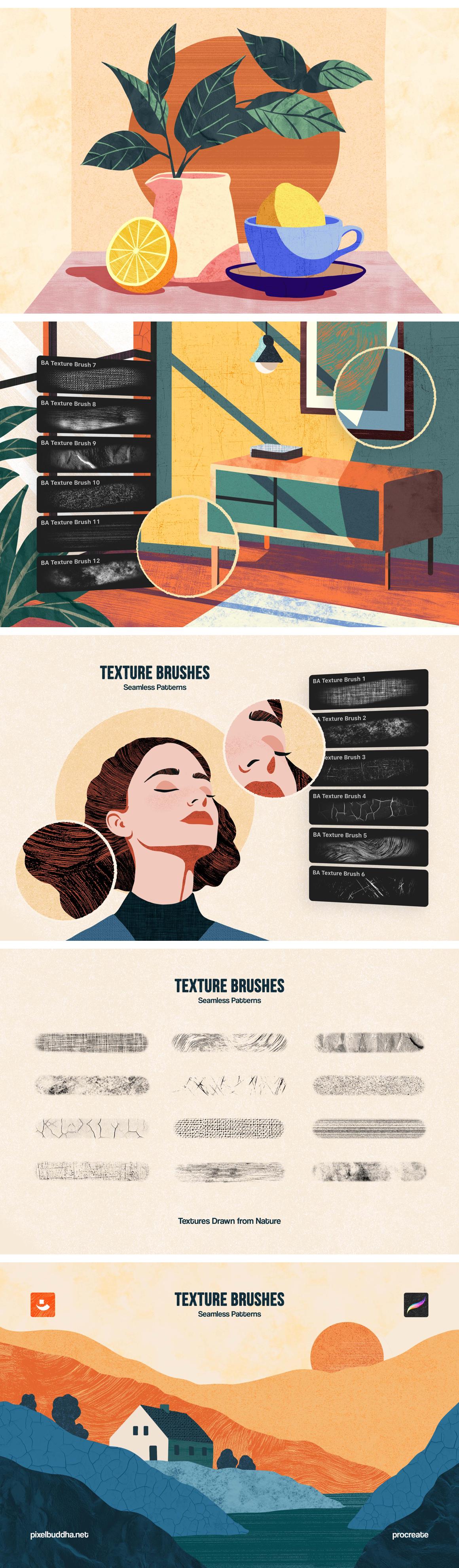 Procreate Texture Brushes