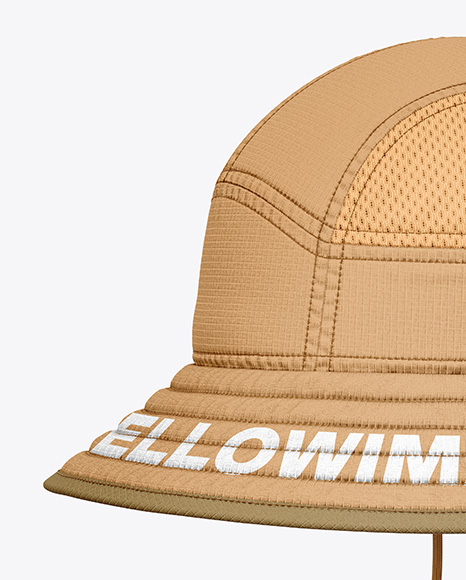 Ripstop Bucket Hat Mockup - Side View