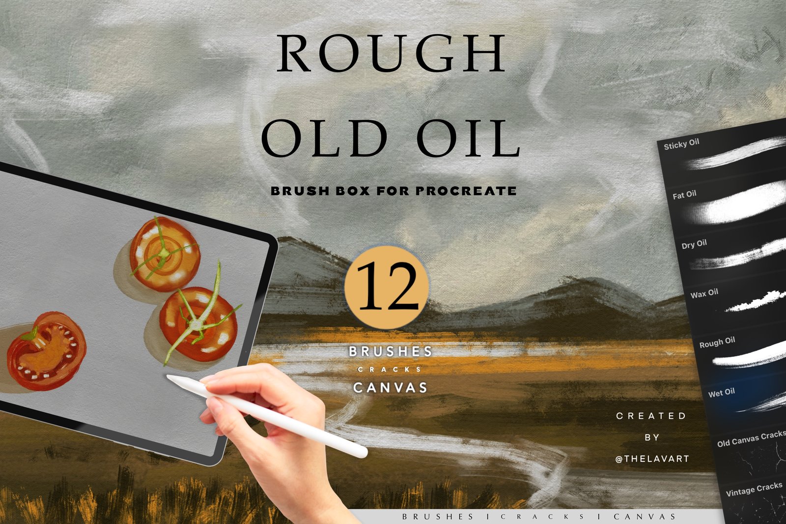 Rough Old Oil Procreate Box