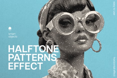 Halftone Patterns Photo Effect - Add-Ons