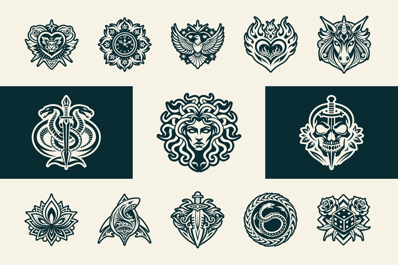 Old School Tattoo Symbols