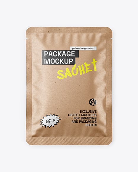 Kraft Sachet Mockup - Premium PSD Mockups