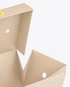 Kraft Paper Food Box Mockup