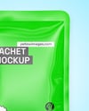 Glossy Sachet Mockup
