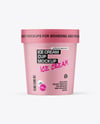 Matte Ice Cream Cup Mockup