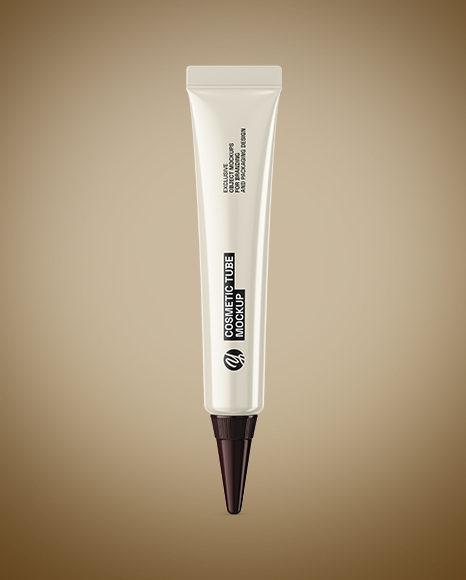 Glossy Cosmetic Tube Mockup