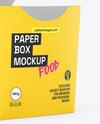 Paper Food Box Mockup