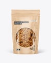 Clear Stand-Up Pouch w/ Granola Mockup