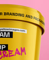Glossy Ice Cream Cup Mockup