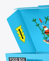 Opened Paper Food Box Mockup