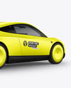 Electric RoboCab Mockup - Back Half Side View