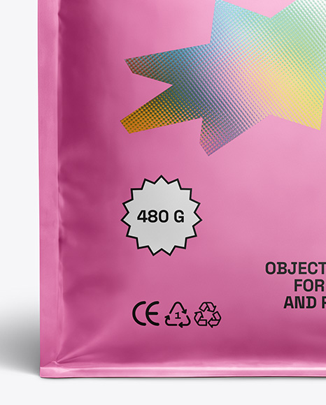 Metallic Food Bag Mockup