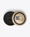 Tin Can with Black Caviar Mockup