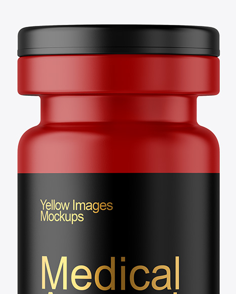 Matte Medical Ampoule Mockup