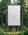 Stand with Poster in The Forest Mockup