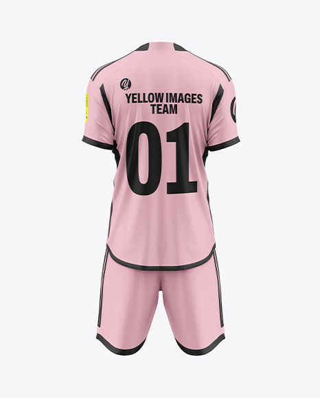Soccer Kit Mockup - Back View