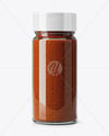 Spice Glass Jar with Smoked Paprika Mockup