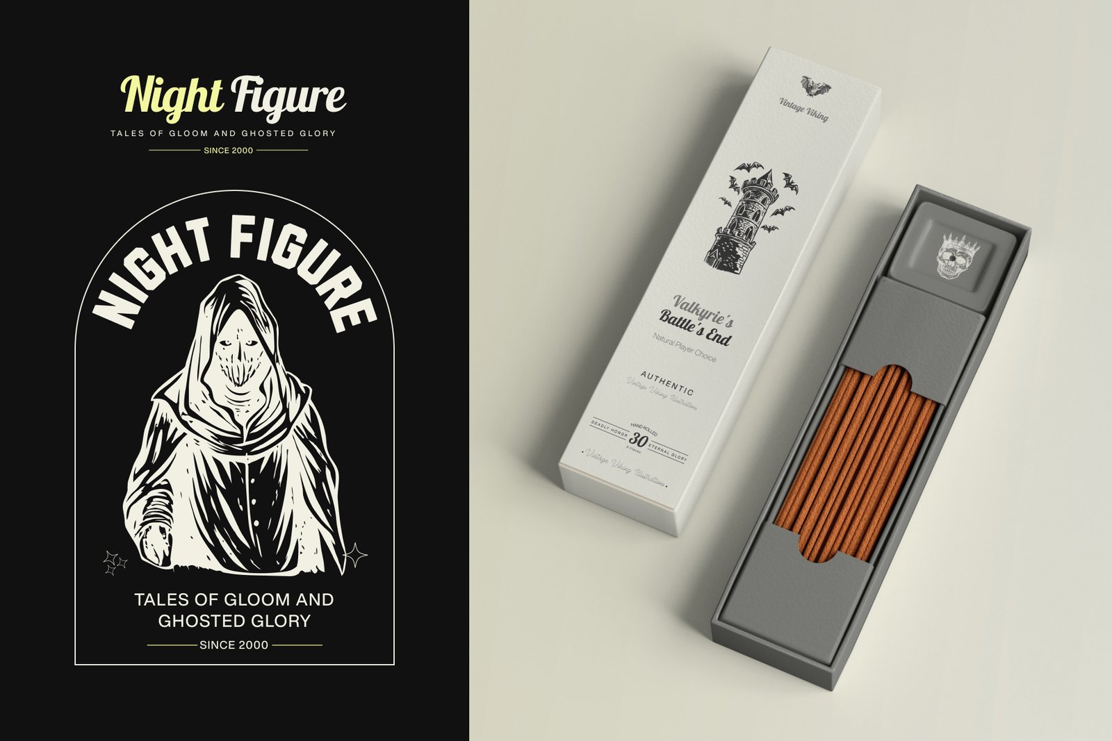Vintage Gothic Illustration Art Set