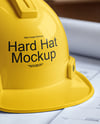 Hard Hat on the Table Mockup