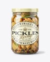 Jar with Pickled Champignons Mockup