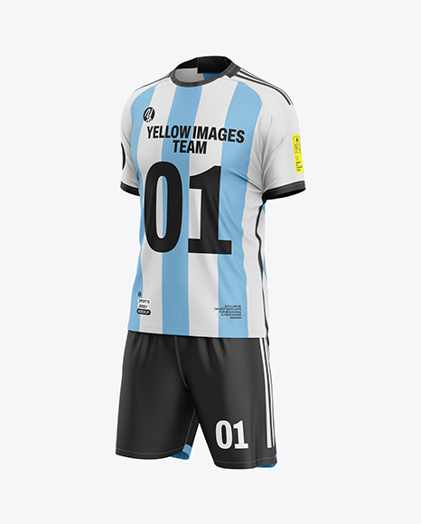 Soccer Kit Mockup - Half Side View - Womens+Soccer+Kit+(Back+Half+Side+View)+Jersey+Mockup+PSD+...