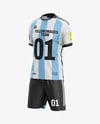 Soccer Kit Mockup - Half Side View