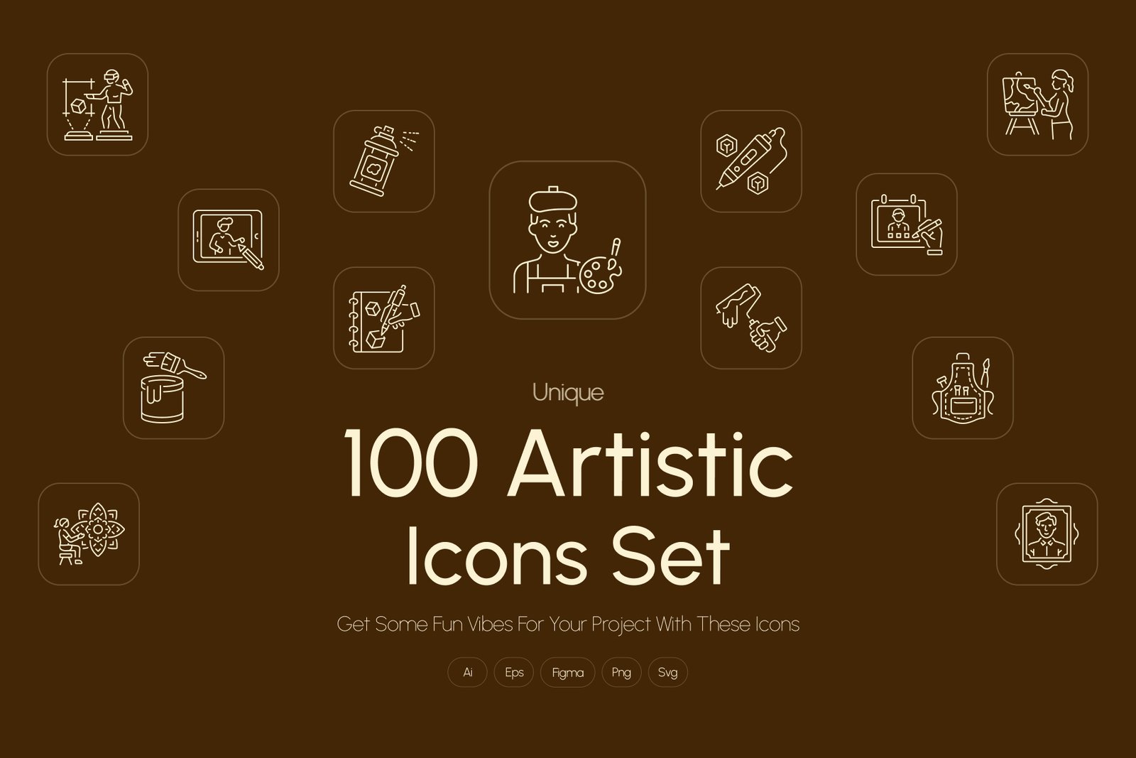 Artistic Icons Set