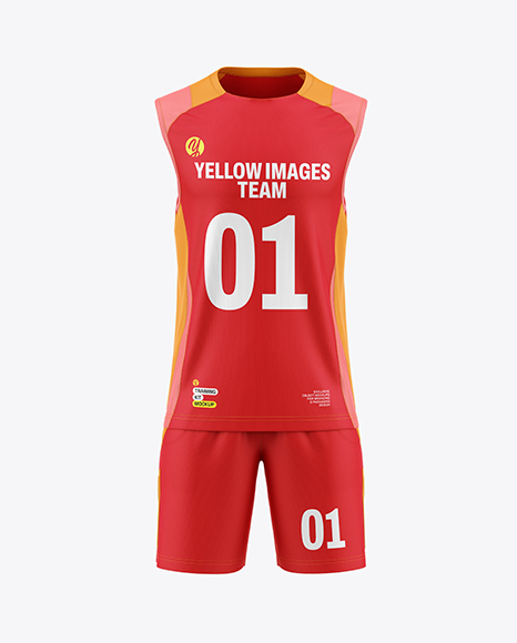 Training Sleeveless Kit Mockup - Front View