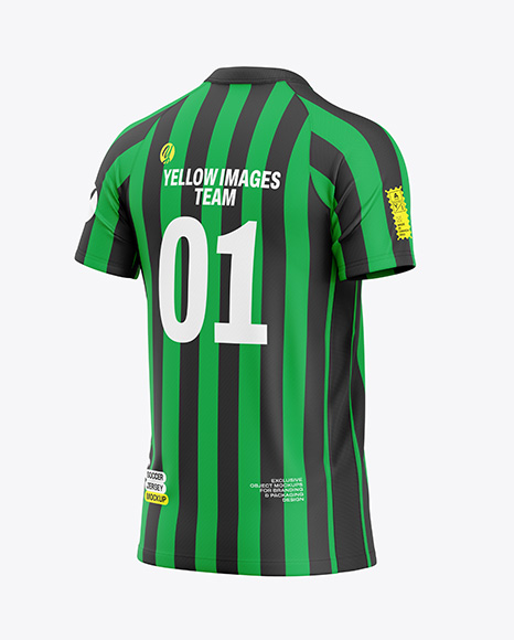 Soccer Jersey Mockup - Half Side View