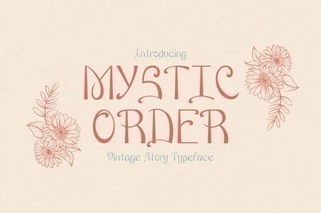 Mystic Order - Antique Calligraphy Typeface - Fantasy fonts