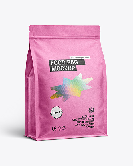 Kraft Paper Food Bag Mockup