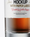 Tall Whiskey Bottle with Tube Mockup