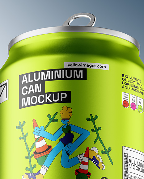 Aluminium Drink Can Mockup