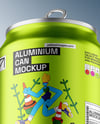 Aluminium Drink Can Mockup