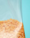 Transparent Package with Lentils Mockup