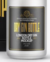 Frosted Glass Bottle with Box Mockup