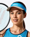 Woman Wearing Tennis Uniform Mockup