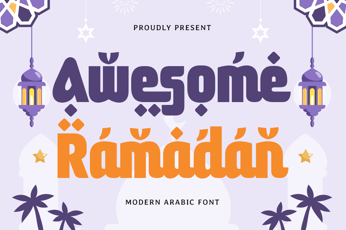 Awesome Ramadan - Modern Arabic Font