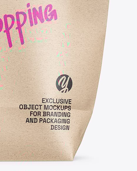 Kraft Paper Shopping Bag Mockup