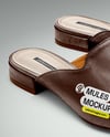 Pair of Mules Shoes Mockup