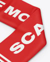 Fan Scarf Mockup - Half Side View