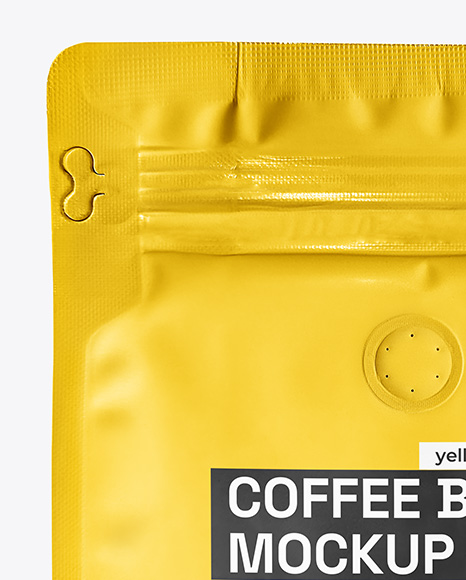 Matte Coffee Bag Mockup