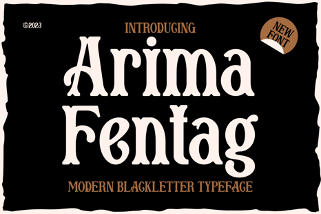 Arima Fentag Font - Fonts